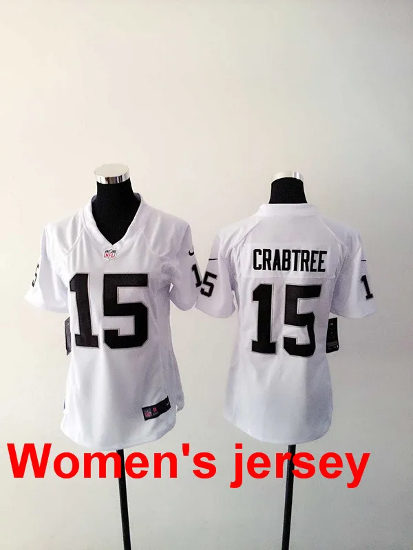 Бежевый A+++ женские все сшитые Окленд s ladies 4 Derek Carr 20 mcfadden 89 Amari Cooper 52 Khalil Mack Jersey - Цвет: Бежевый