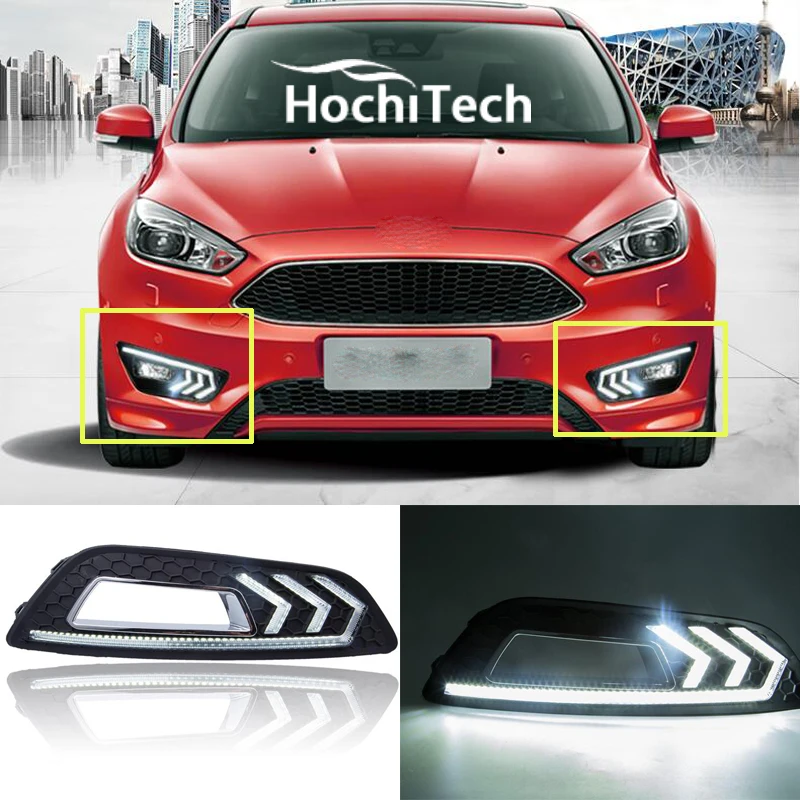 7000K white , 12V led drl daytime running light  daytime driving /running light, led fog lamp for Ford Focus 3th 2015 2016