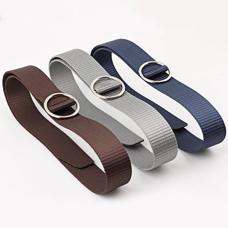 

Casual Canvas Belts For Men And Women Student Belt Round Buckle Decoration Waist Belt Harajuku Gg Off White Military Riem Punk