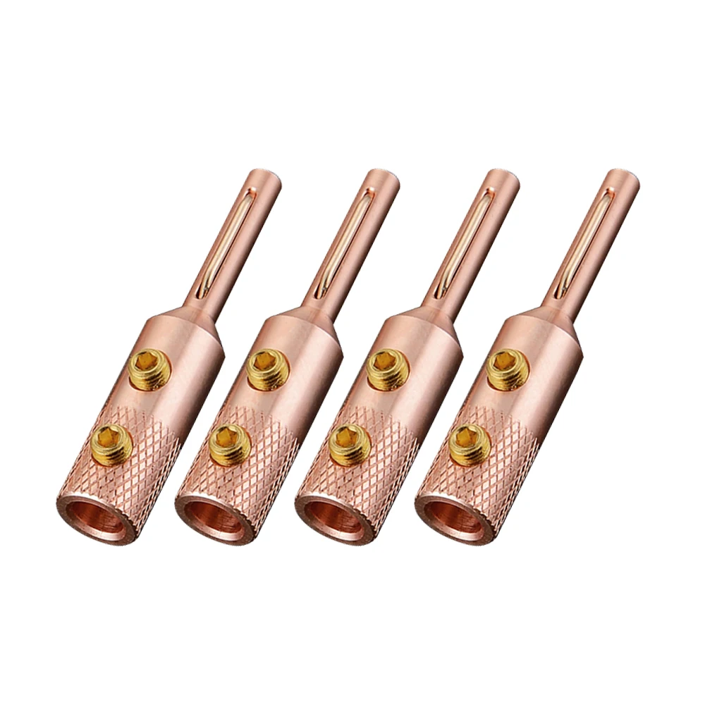 Viborg VB401100% Pure Copper Banana plug speaker cable DIY|banana plug copper|plugplug banana - AliExpress