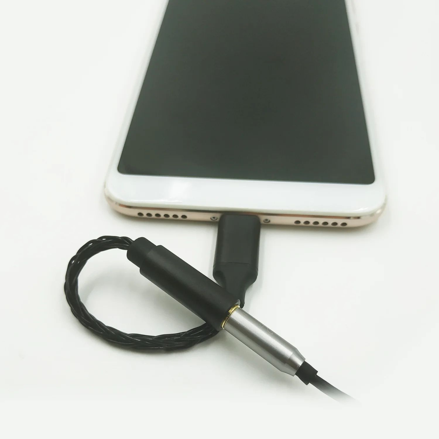 Type c To 3 5mm Audio Adapter Digital Audio Patch Cord Global ADC Decoding Chip Type c Jack Headphone Cable for Xiaomi Huawei