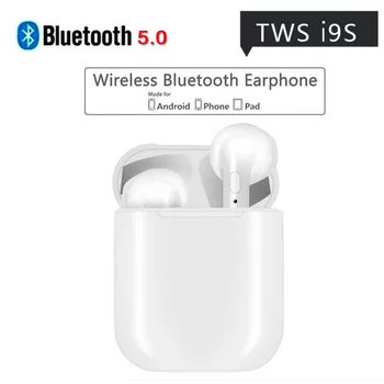 

New i9S TWS Mini Bluetooth Earphones Wireless Headset Headphones Bluetooth 5.0 Stereo Sports Earbuds with Mic for Phone Andorid