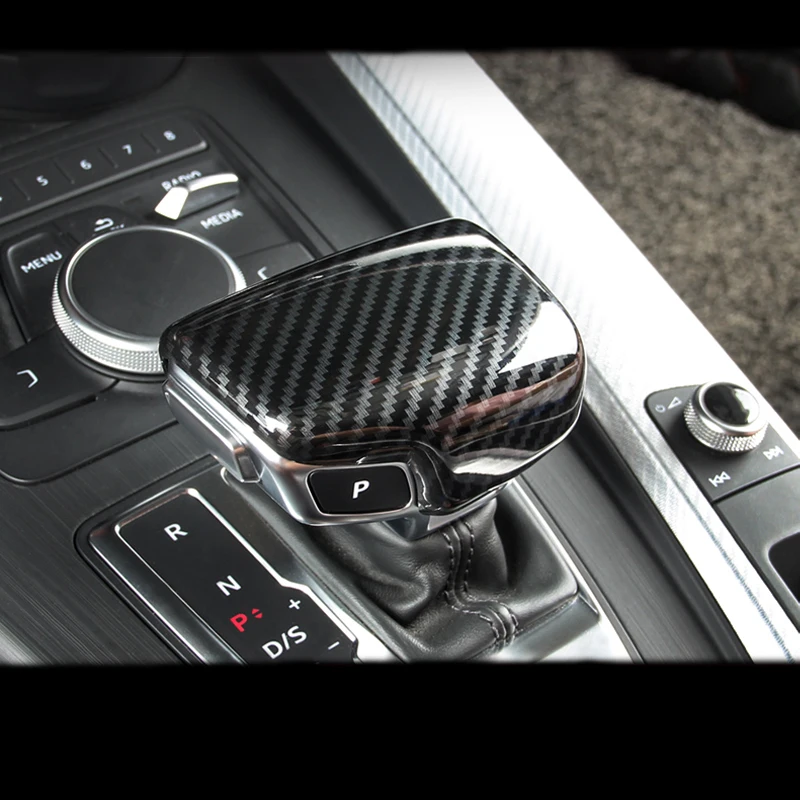 Аксессуары для Audi A3 A4 A5 A6 A7 Q2 Q5 Q7 S3 S4 S5 S6 S7 B8 B9 консоль из углеродного волокна ручка
