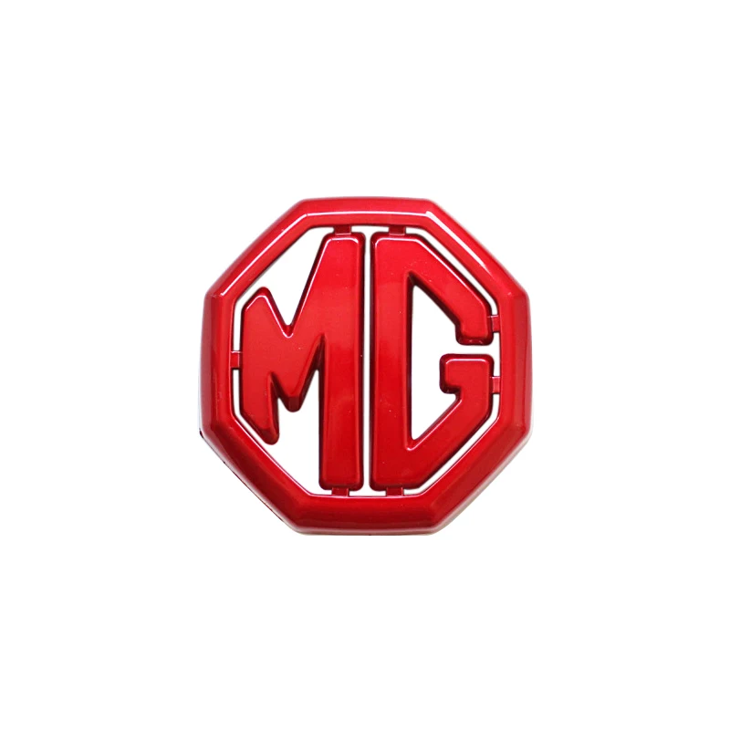 名爵ZS后车标烤漆红