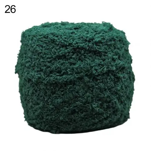Мягкий коралловый флис теплый шарф и шапка вязаная толщина тканая Пряжа Вязание крючком швейная нить - Цвет: 26