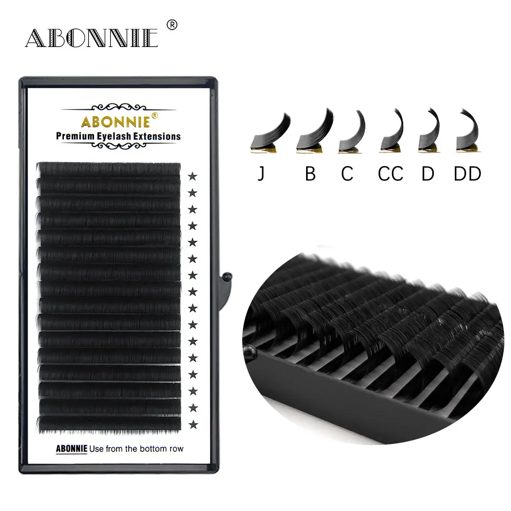 Abonnie Mink Individuals Eyelashes Vendor Silk Lash Extrension Tray
