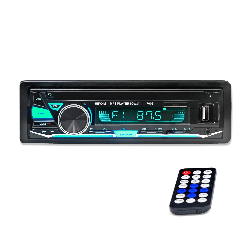 Красочный эффект освещения авто аудио автомобиль MP3 Bluetooth Смарт-автомобиль mp3-плеер для автомобиля