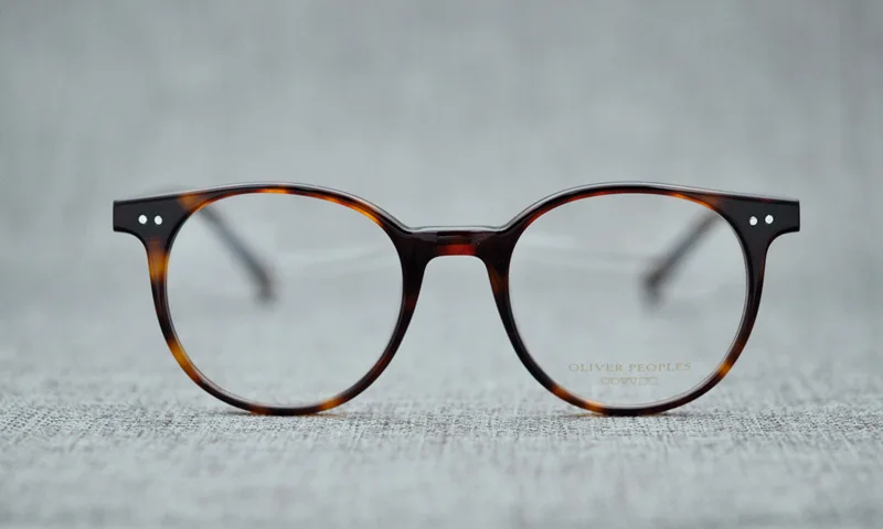 

Glasses Frame Men And Women's Comfortable Lightweight Retro round Frame Eyeglasses Fixing Device Acetate Material