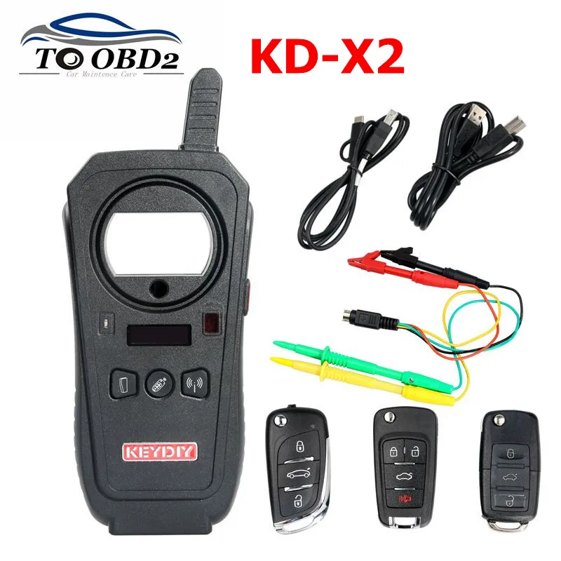 

KEYDIY KD-X2 Car Key Garage Door Remote kd x2 Generater/Chip Reader/Frequency with 96bit 48 Transponder Copy Function KDX2