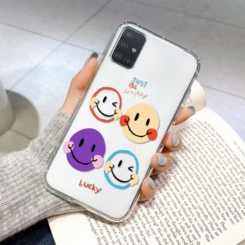 For Samsung Galaxy A51 Case Silicone Clear Funda On Samsung A51 4G 5G Protective Case Soft Coque Galaxy A 51 Shockproof Bumper samsung cases cute Cases For Samsung