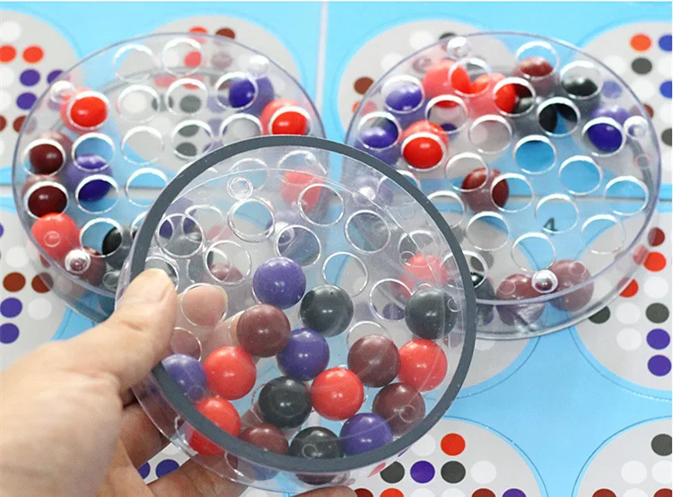 

Move Fingers Baby Dedicated Observation Training Educational Toy Changeable Beads Magic Disk Children Hand-Eye Coordination 5093