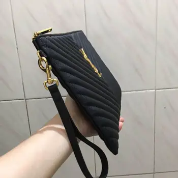 

day clutch bag black wallets for women 2020 Luxury brand money bags zipper coin pocket card passport key holder female mini bag