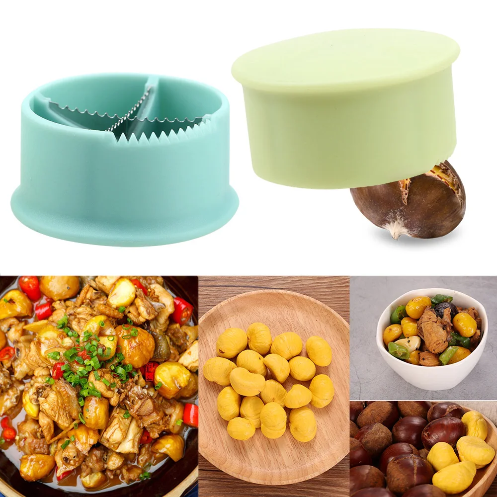 HILIFE Nut Cracker Sheller Chestnut Cross Open Knife Quick Chestnut Cutter Nut Opener Sheller Walnut Pliers Kitchen Gadgets nut sheller