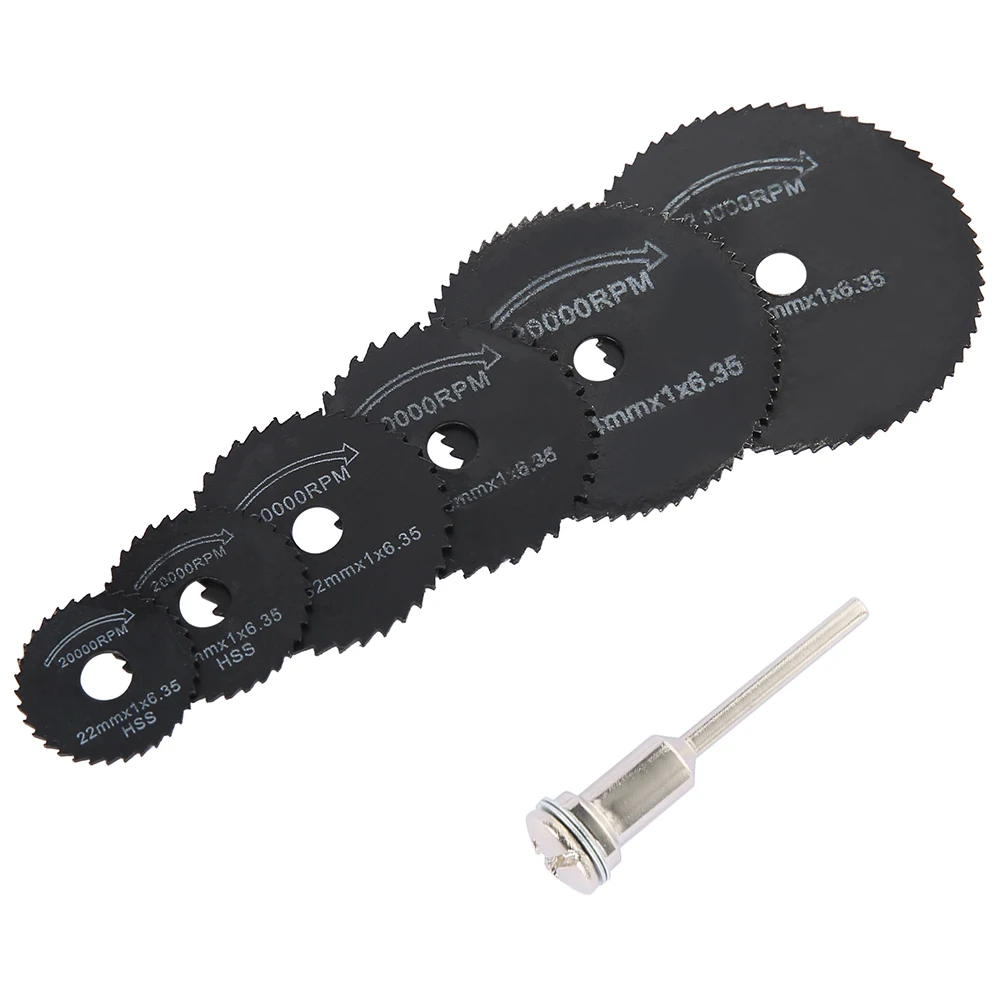 

7Pcs Mini HSS Circular Saw Blade Rotary Tool for Dremel Metal Cutter Power Tool Wood Cutting Discs Drill Mandrel Cut Off
