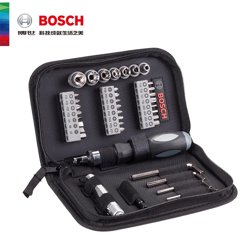 Frastødende Løve få Bosch 38-piece Screwdriver Bit Socket Set Soft Box Portable Power Tool  Accessories Hand Tool Set - Hand Tool Sets - AliExpress
