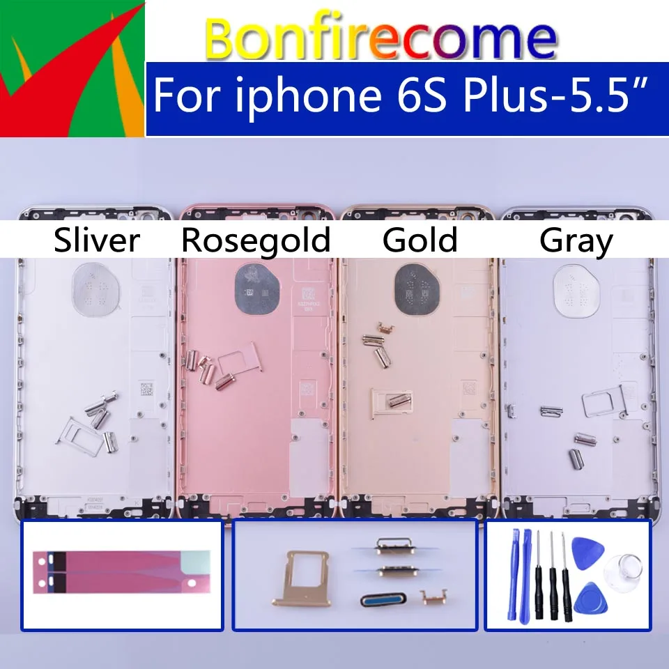 5," оригинальное качество для iphone 6s Plus 6s P задний промежуточный корпус Аккумулятор для шасси Задняя панель для iphone 6s Plus