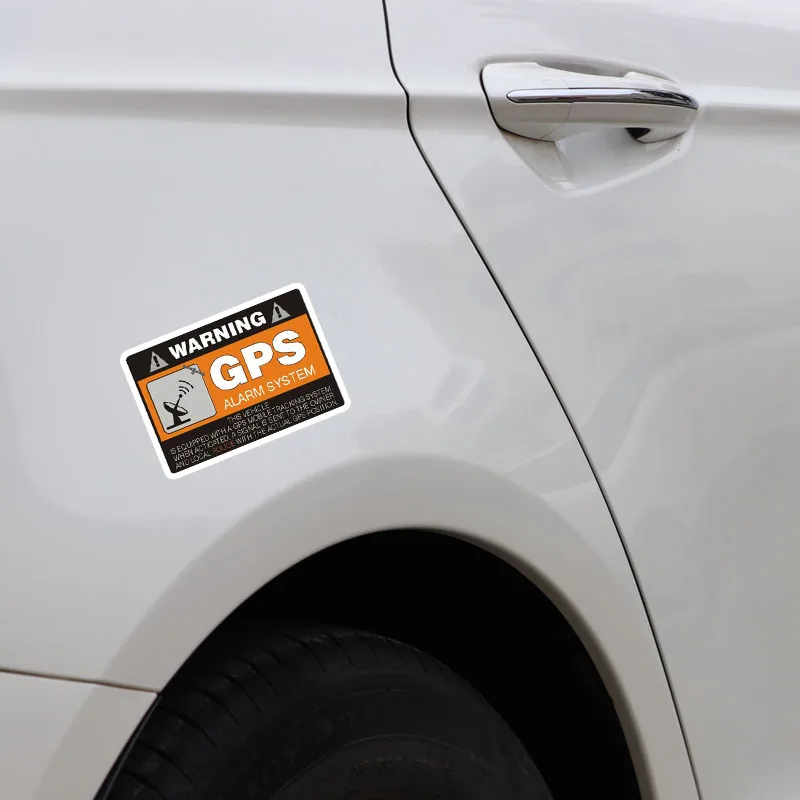 Предупреждение ющая Автомобильная наклейка YJZT 4X 8 см * 5 3 GPS система сигнализации