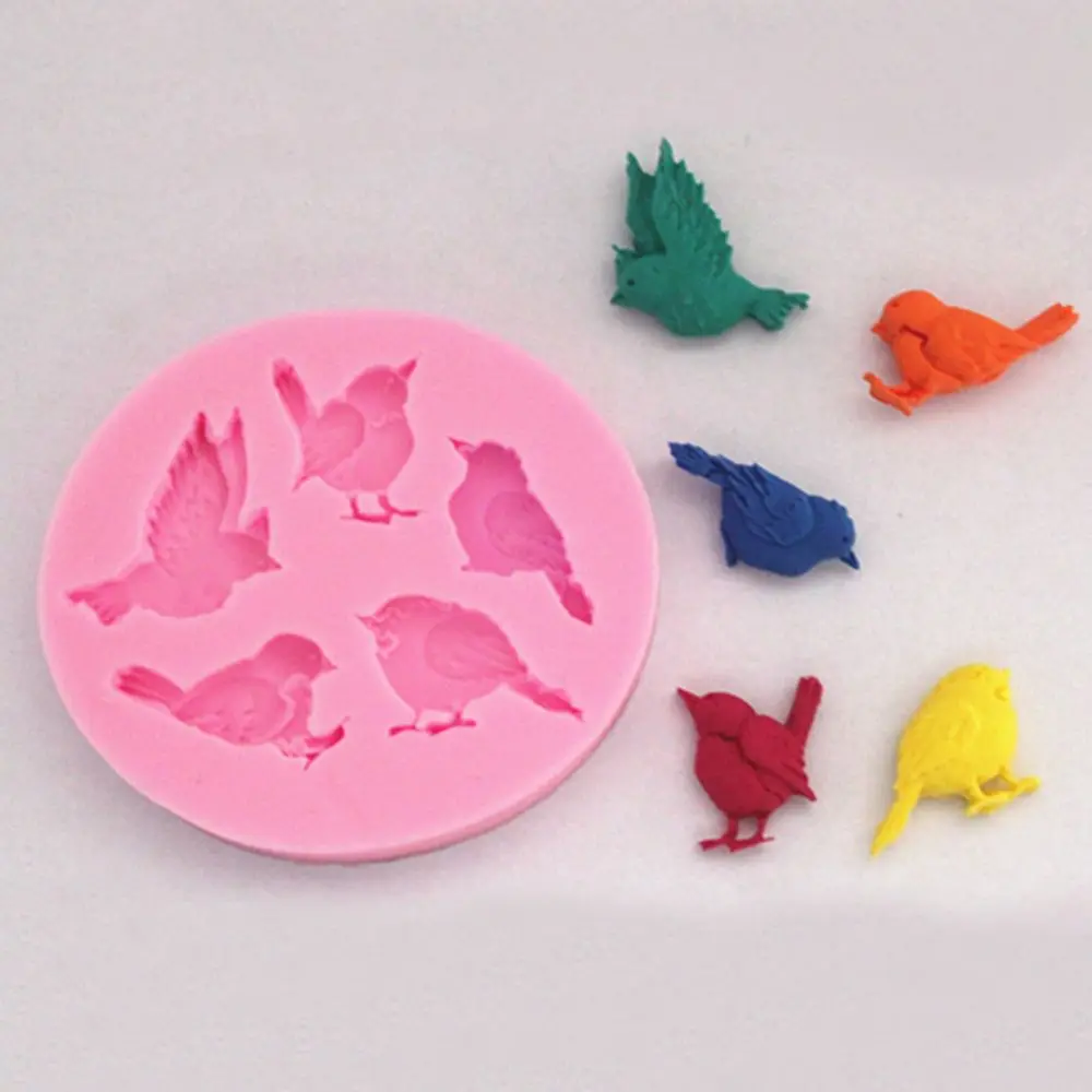 Форма для шоколада голубей птиц конфет мыла глиняные формы форма торта