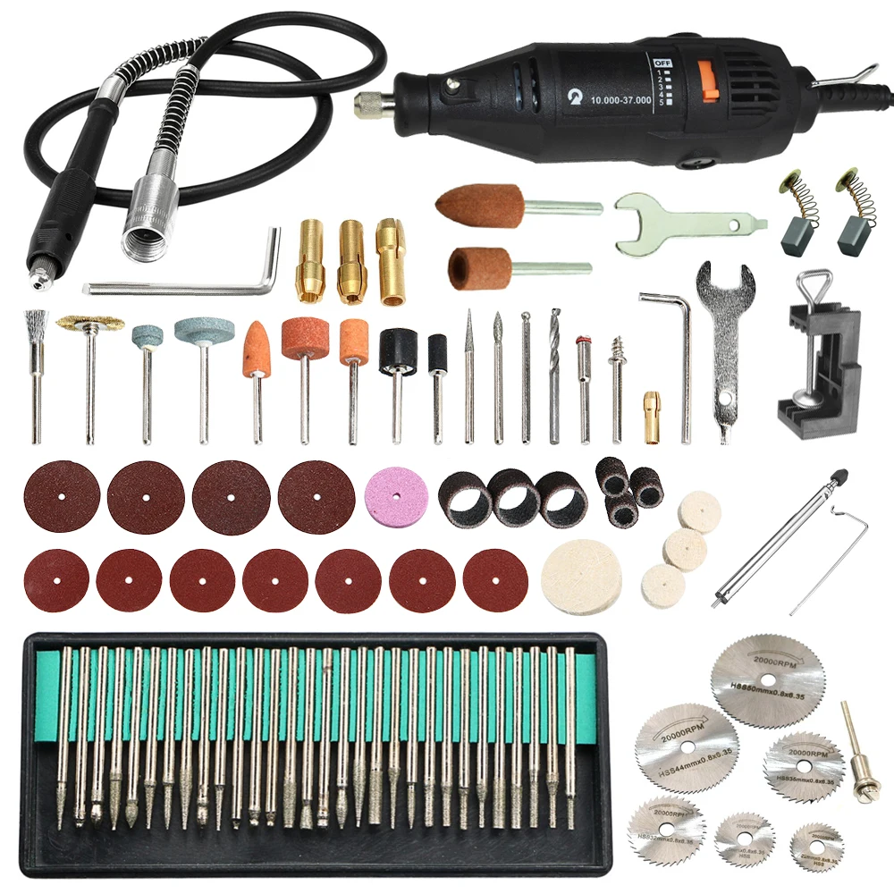 

Rotary Tool Kit Variable Speed with Flex shaft, Multi-functional for Around-the-House and Crafting Projects