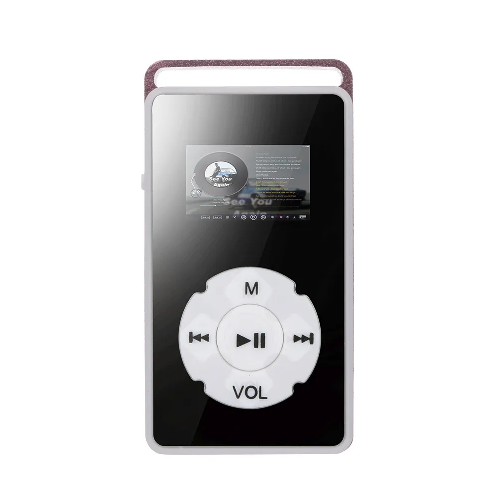 Bluetooth Mp3 mp4 Player5pcs USB цифровой MP3-плеер ЖК-экран Поддержка Micro SD TF карта 32G зеркальные музыкальные медиаплееры-L904