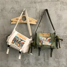 

Canvas Messenger Shopper Bags for Women 2021 Purse Handbag Female Girls Shopping Casual Wallets Crossbody Shoulder Bag Schoolbag