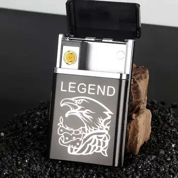 

Lightweight Integrated Automatic Cigarette Case Rechargeable Cigarette Case with 8 Cigarette Lighters USB Rechargeable Case