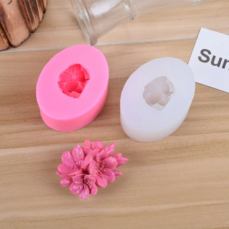 Силиконовая форма для мыла изготовления розовых цветов помадки 3d DIY формы ручной