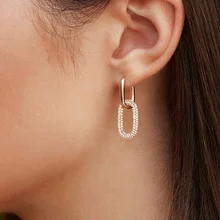 Цельные двойные круглые серьги-гвоздики из чистого серебра AAA циркон, модные серьги для женщин, свадебные ювелирные изделия