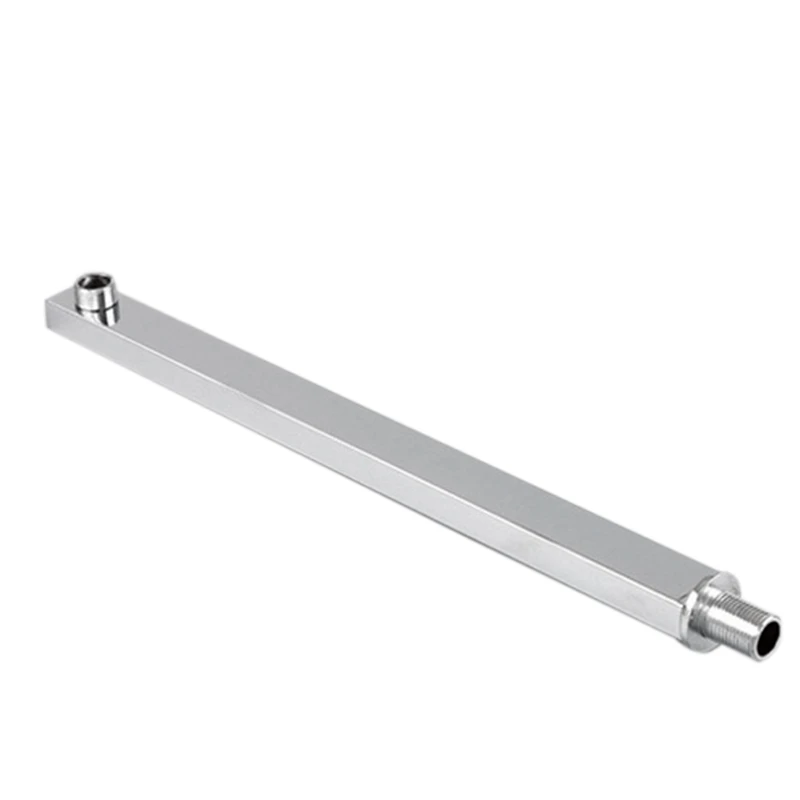 40 Cm Square Shower Arm Extension Arm Wall Mount For Rain Shower Head Shower Rod Rainfall Shower Head Arm Chrome