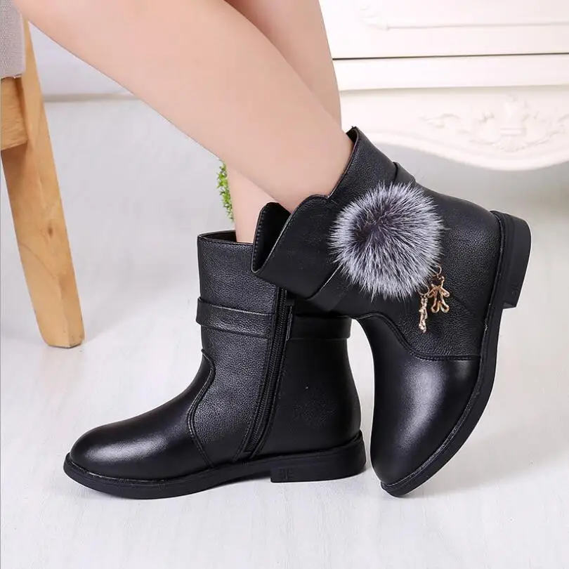 

New Girl Warm Martin Boots Shoes For Girls Children Boots Fashion Soft Bottom Boys Girls Boots Kids Princess Sneakers