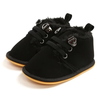 

Baby Shoes 2020 Newborn Baby Boy Winter Lace-Up Velvet Warmth Anti-Skid Frist Walking Shoes 0-18M Hot Sell·