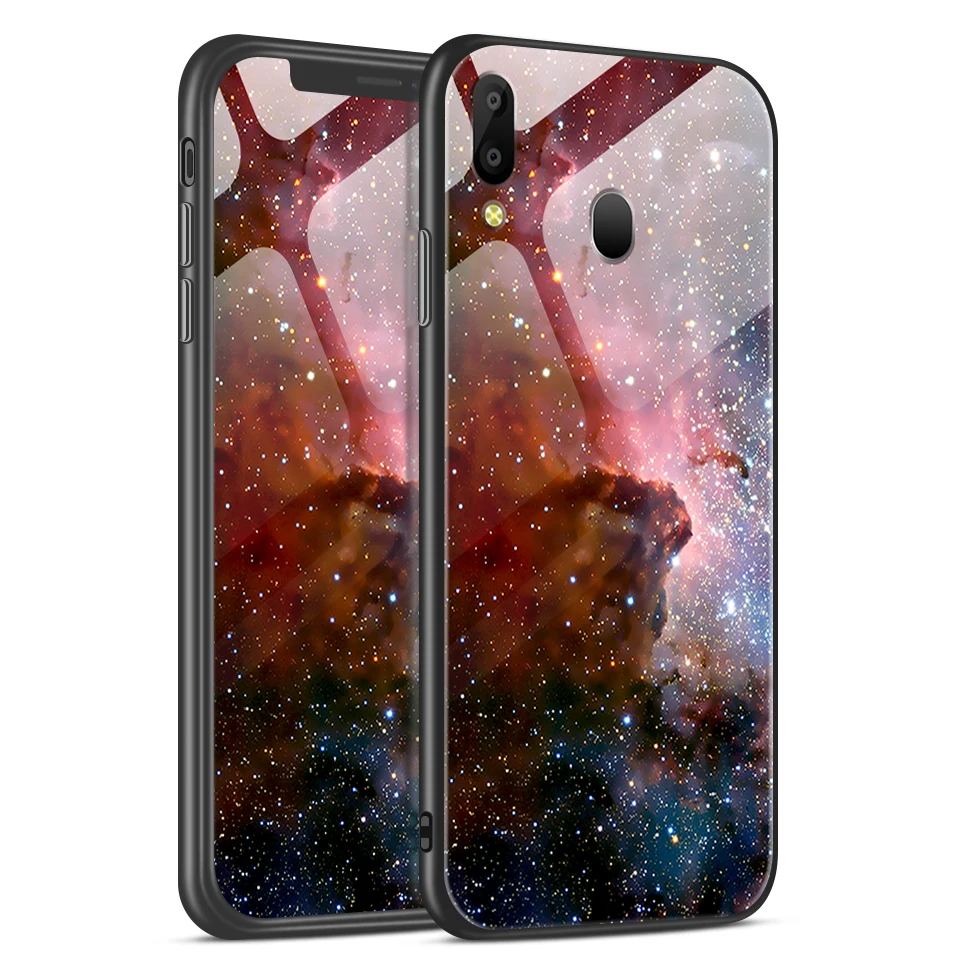 W354 Для samsung Galaxy J4 Plus роскошные чехлы из закаленного стекла для телефонов Galaxy M30 M10 M20 SM-J415F задняя Мода жесткий защитный чехол - Цвет: W354