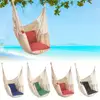 Summer Swing Canvas Hammock Indoor Courtyard Leisure Entertainment Hanging Chair Suitable For Adults And Children 1