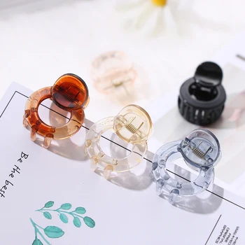 

1PC New Fashion Acrylic Women Hair Claw Simple Mini Hairpins Fashion Girls Bun Maker Hair Clip Clamp DIY Tool Hair Accessories