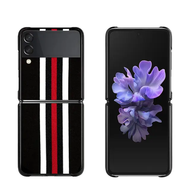 Luxury brand Tom Brown Phone Case For Samsung Galaxy Z Flip3 5G z flip Black Coque for samsung Z Flip 3 Zflip 5G Folding Fundas B08