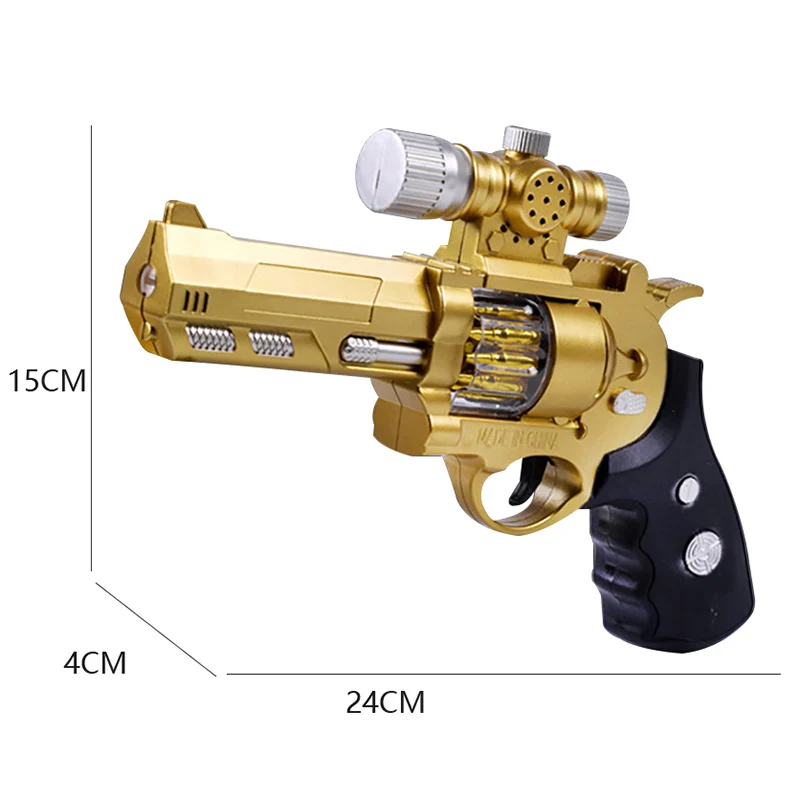 Электрический стрелок детская модель пистолеты револьвер пластик музыка flashiing Light револьвер люминесцентный проекционный пистолет игрушки nerf