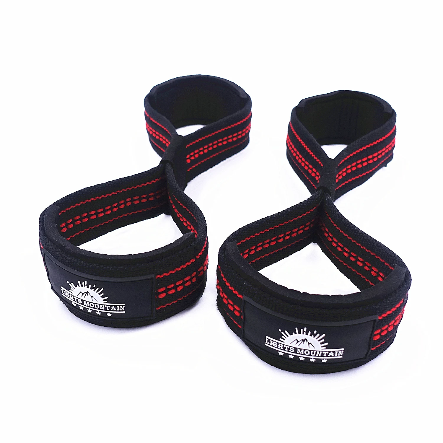 1 Pair Figure 8 Lifting Straps Fitness Belts for Crossfit Weightlifting Deadlift 