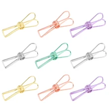 

RORGETO 25pcs Hollow Fishtail Clip 5 Colors with Good Spring Tension Handmade Metal Clip Suitable for DIY Handicraft Lovers