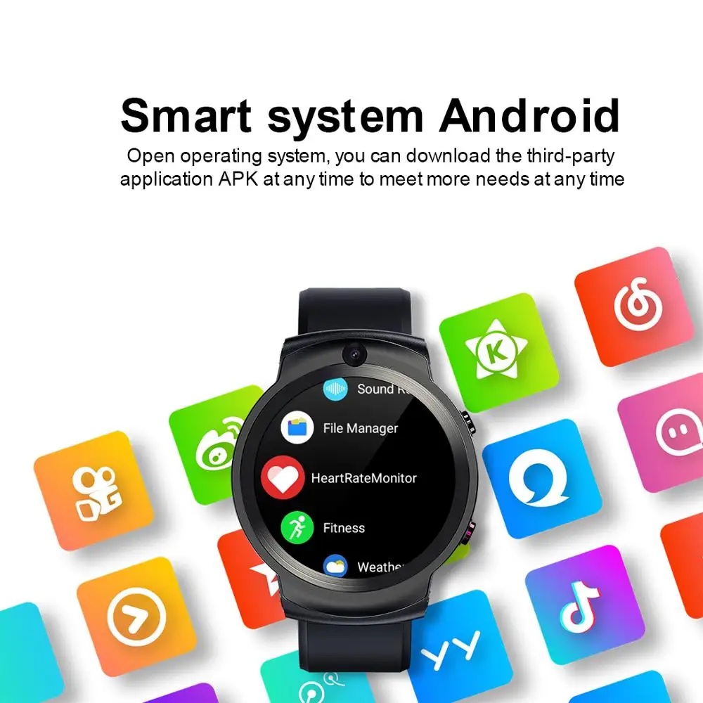 Free Inspirit New Arrival Woman's Solid Shirts ?4G Lte Smart Watch with Dual Cameras 3G+32GB Apps Downloadable Smartwatch for Apple iPhone 11 Pro Samsung S20+ XiaoMi POCO F2