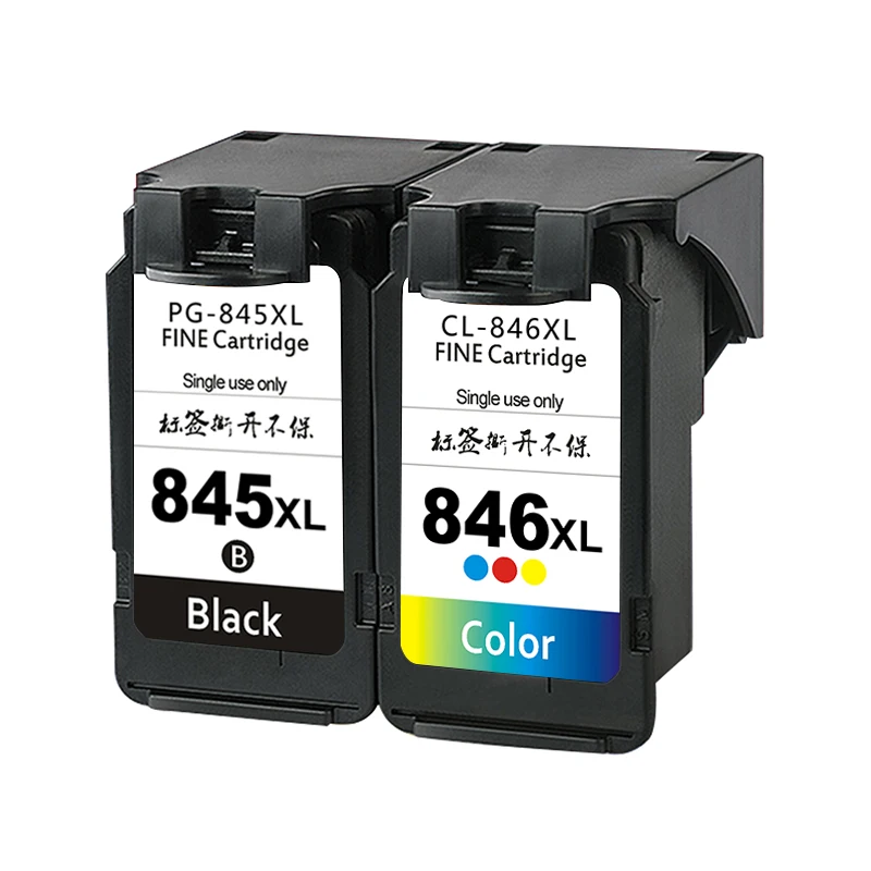 

Replacement 845 846 Ink Cartridge Compatible for Canon PG845 CL846 MG2580s 2400 2500 2980 3080 TS308 208 3180 IP2880s MX498