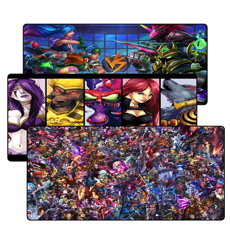 League of legends Large mouse pad Anti slip Natural Rubber Computer