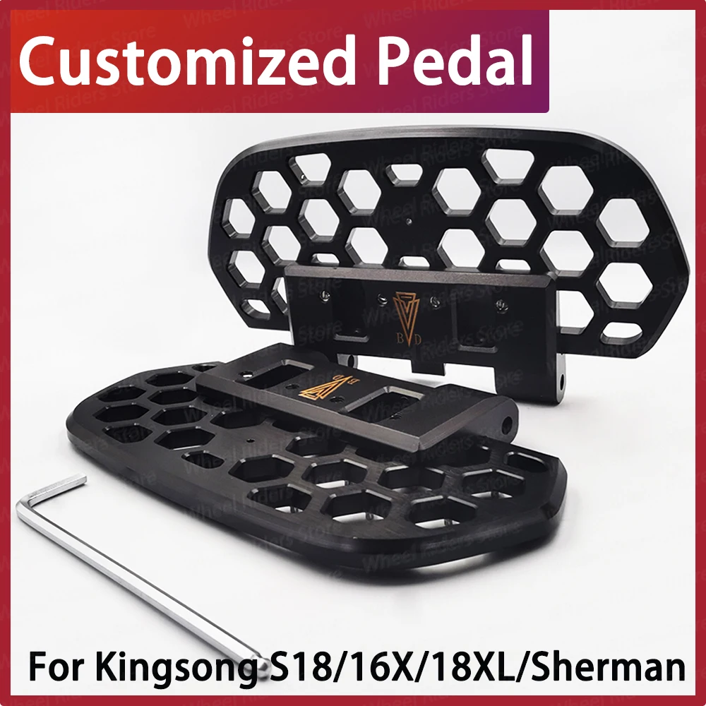 Customized Euc Cnc Pedals Kingsong S18 Unicycle Kss18 Electric