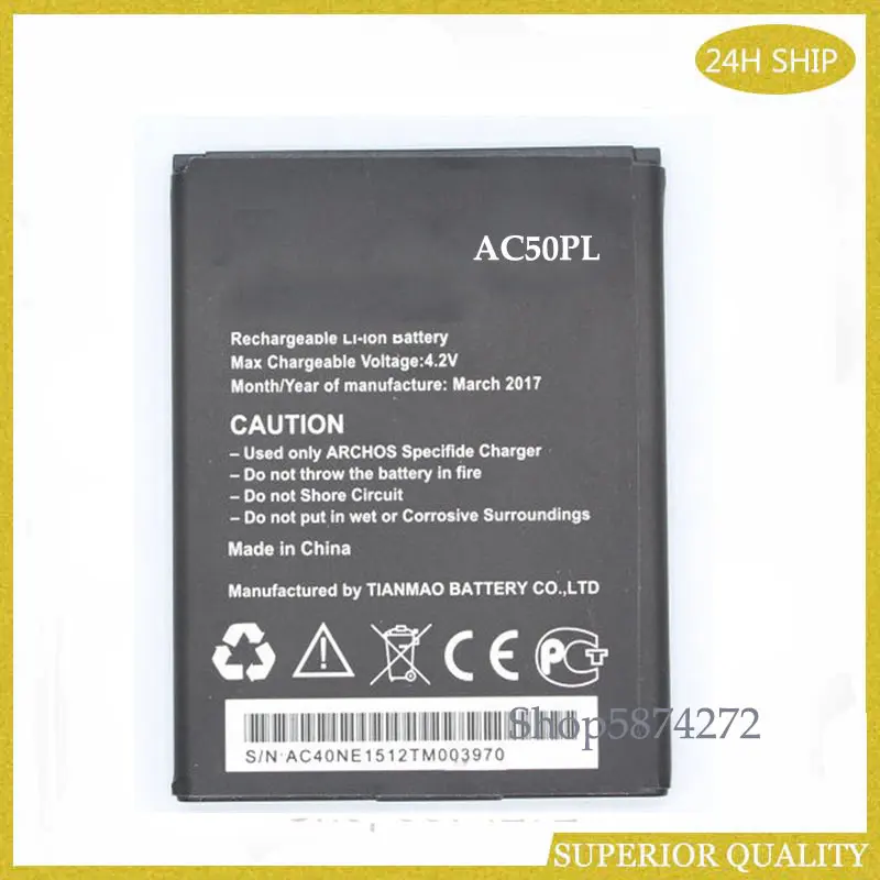 battery AC50PL 4GReplacement Battery for Archos 50 Platinum cellphone battery battery AC50PL 4GReplacement Battery for Archos 50 Platinum cellphone battery
