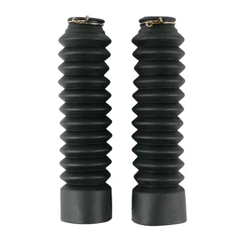 

1Pair 30 Mm 11 Rib-rubber Fork Boots Gators Black Dustproof Rubber Sleeve For Honda ATC185S ATC200 ATC200M ATC200S 83