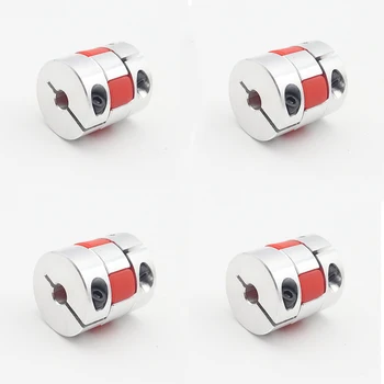 

4pcs 5X10 5mm to 10mm D25L30 Aluminium Shaft Plum blossom Coupling Motor Connector Flexible shaft