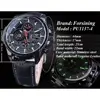 Forsining-Reloj de pulsera automático deportivo para hombre, negro completo, de lujo, transparente, con calendario, pantalla, mecánico, 2022 ► Foto 3/6