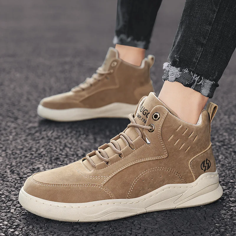 

Men Shoes High Top Spring Autumn Comfortable Light Casual High Quality Male Driving Shoes 2020 New Fashion Sneakers