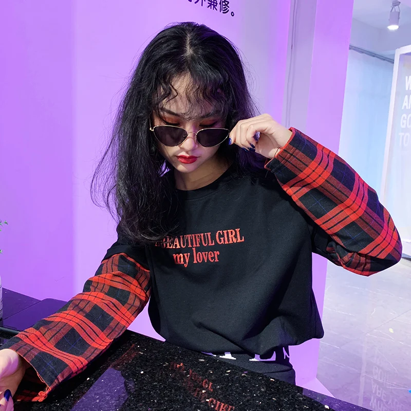 Корейская женская футболка, странные вещи, хип-хоп Харадзюку, Прямая поставка, футболки, повседневные футболки с круглым вырезом, готическая одежда, уличная одежда