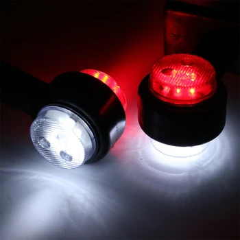 

Exterior Side marker lights Parts Sealed Waterproof Accessories Replacement 1 pair Trailer Truck Signal LED Bulb Lamps 0.12A