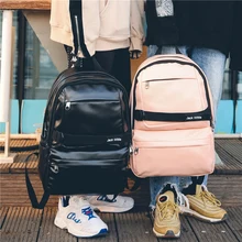 Простой модный рюкзак для ноутбука, повседневный рюкзак для путешествий, сумка на плечо, сумка для ноутбука, сумка для мальчиков и девочек, школьная сумка для школьников